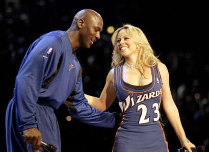 ThrowbackHoops on X: When Mariah Carey rocked the Michael Jordan jersey  dresses during the 2003 NBA All-Star Game 🔥  / X